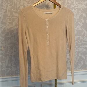 ONE GREY DAY Women's Beige Long Sleeve Top, S